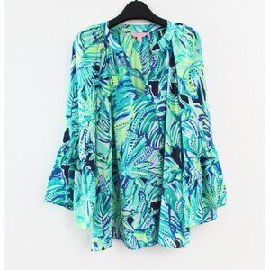 Lilly Pulitzer Armadilly Dally Silk Top, Size XXS, New